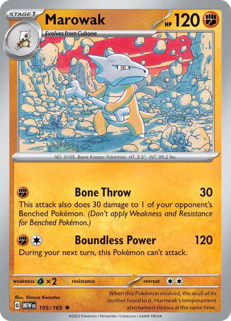 Marowak (Reverse Holo)