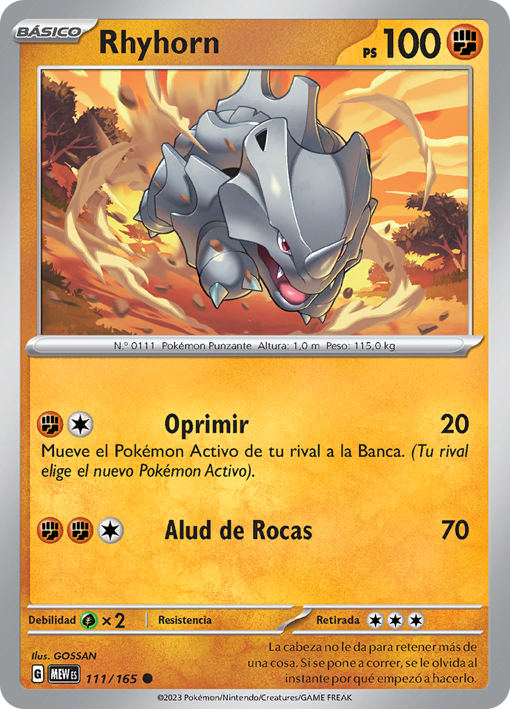 Rhyhorn (Reverse Holo)