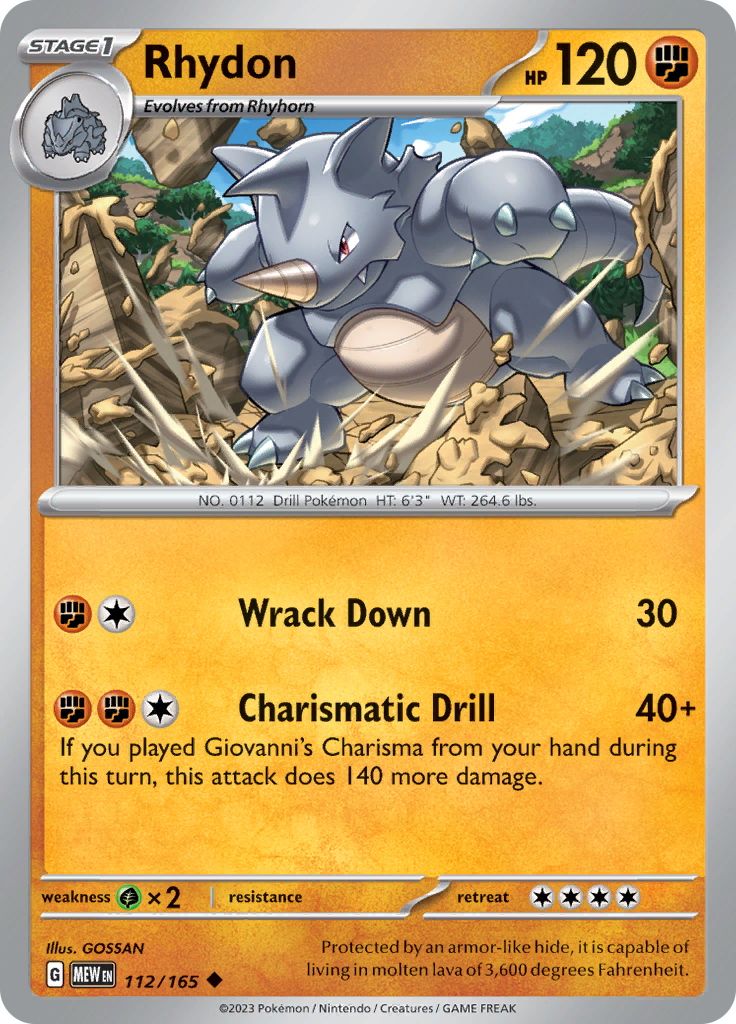 Rhydon (Reverse Holo)