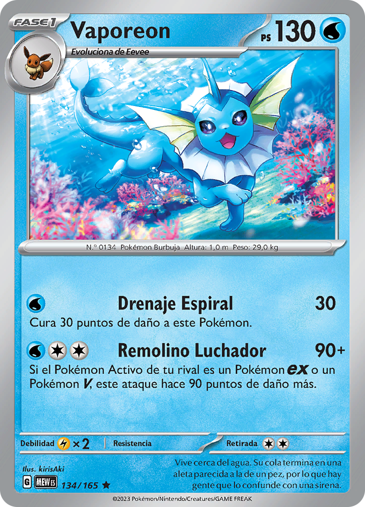 Vaporeon (Reverse Holo)