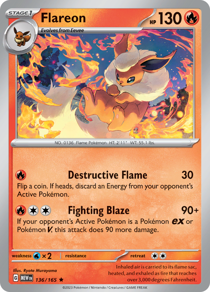 Flareon (Reverse Holo)
