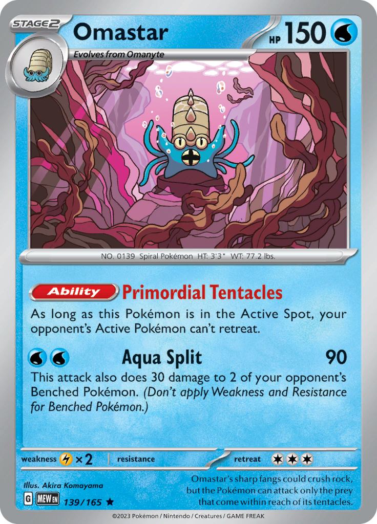 Omastar (Reverse Holo)