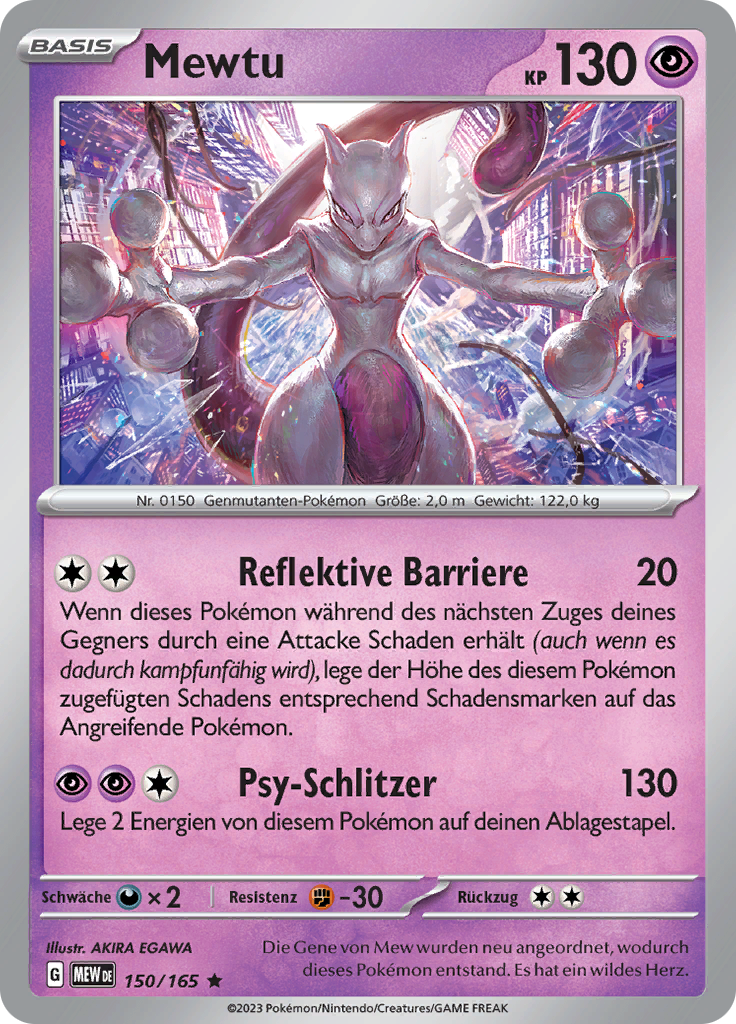 Mewtu (Reverse Holo)