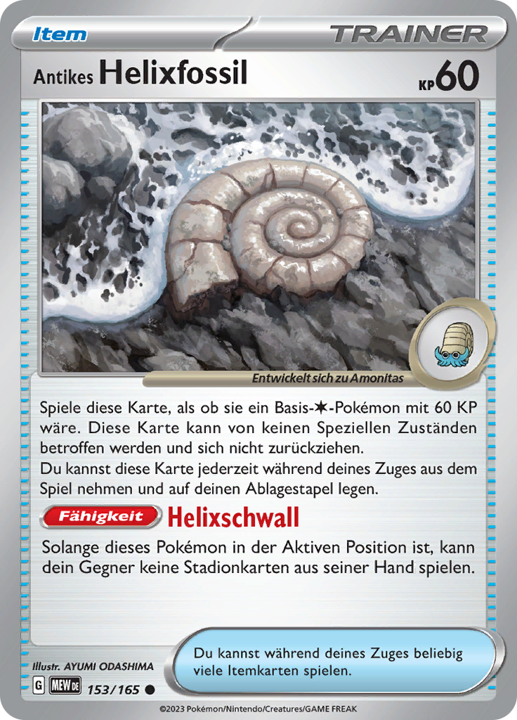 Antikes Helixfossil (Reverse Holo)