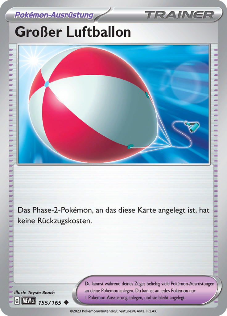 Großer Luftballon (Reverse Holo)