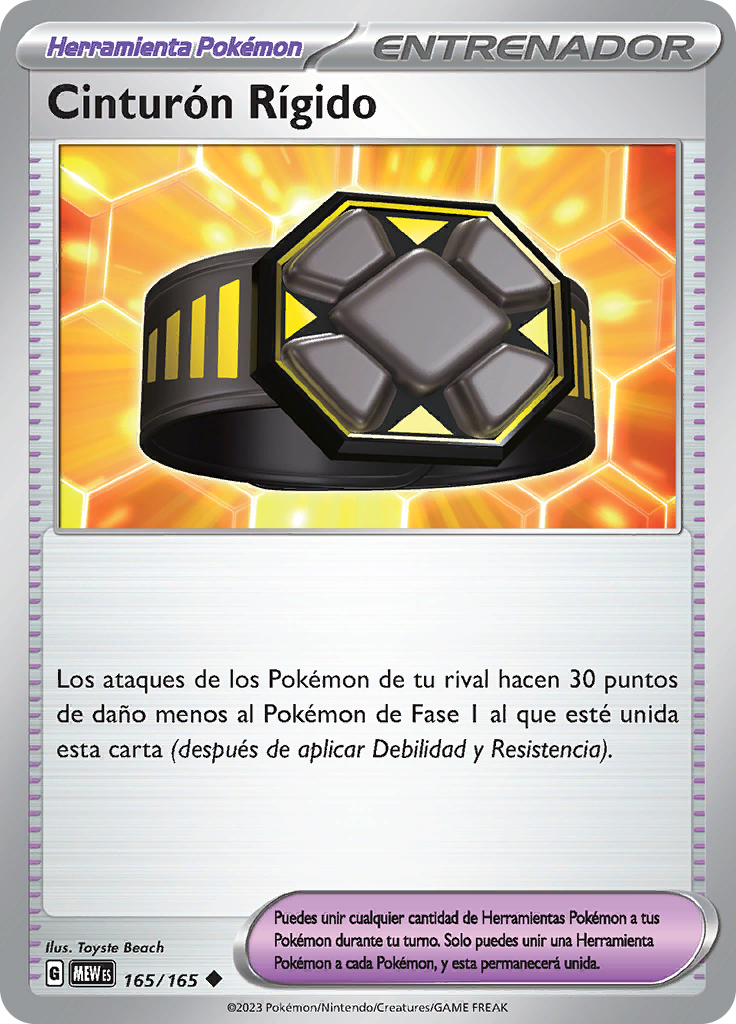 Cinturón Rígido (Reverse Holo)