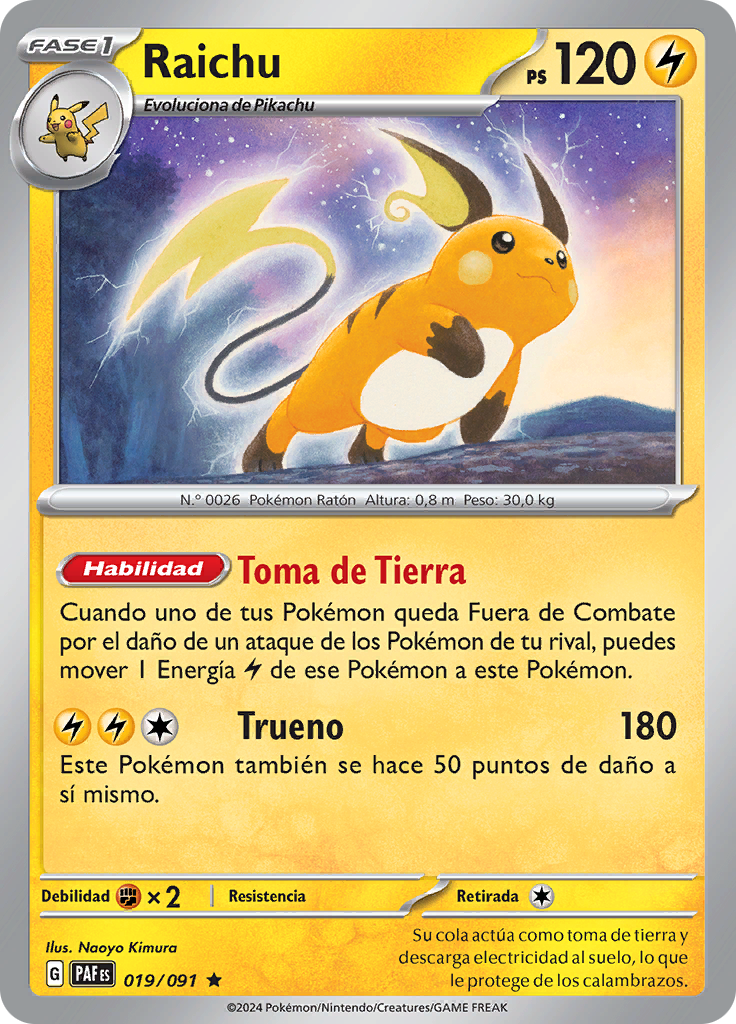 Raichu (Reverse Holo)