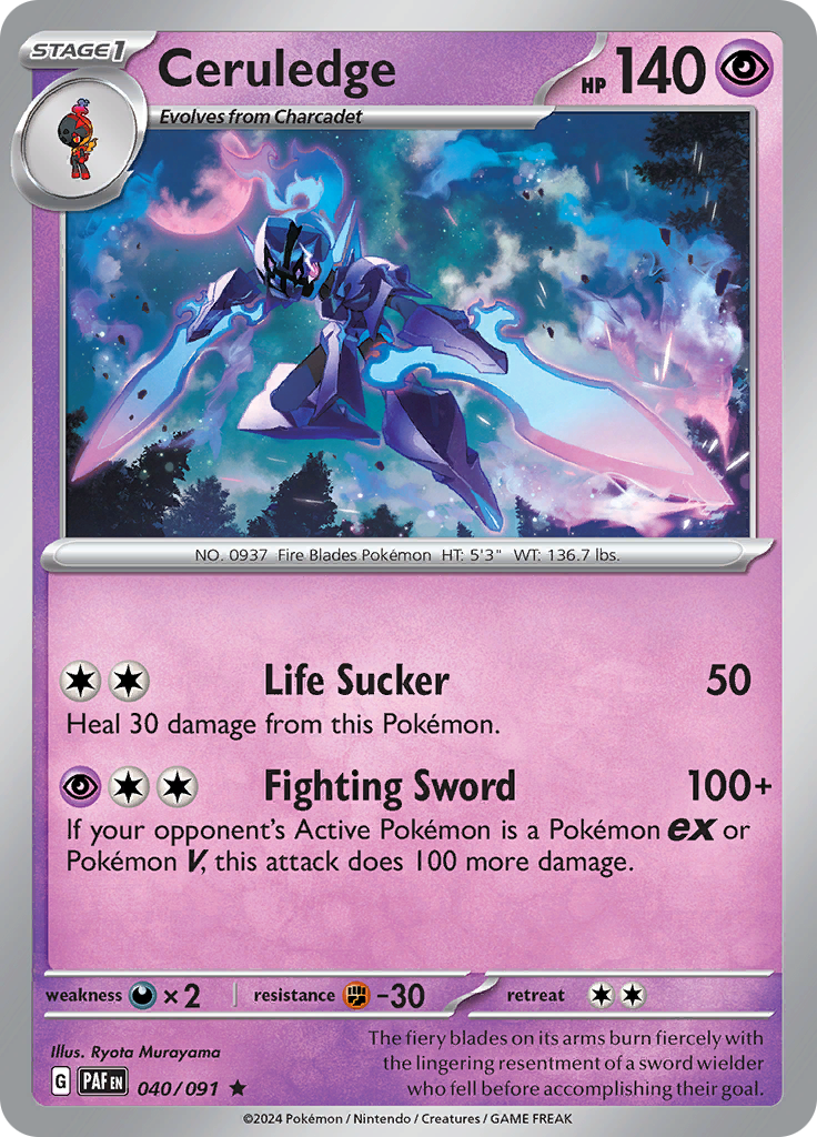 Ceruledge (Reverse Holo)