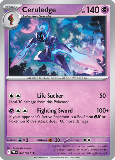 Ceruledge (Reverse Holo)