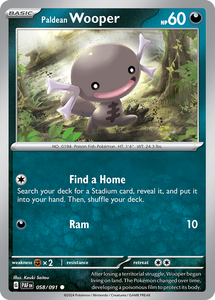Paldean Wooper (Reverse Holo)