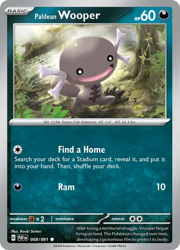 Paldean Wooper (Reverse Holo)