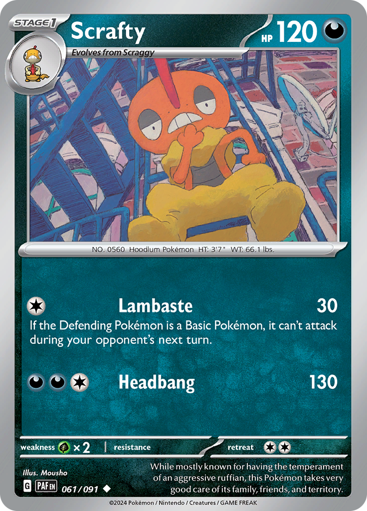 Scrafty (Reverse Holo)