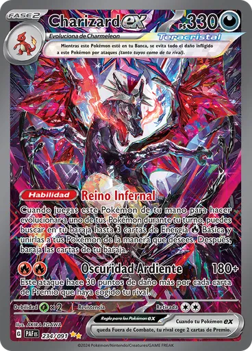 Charizard ex — Destinos de Paldea