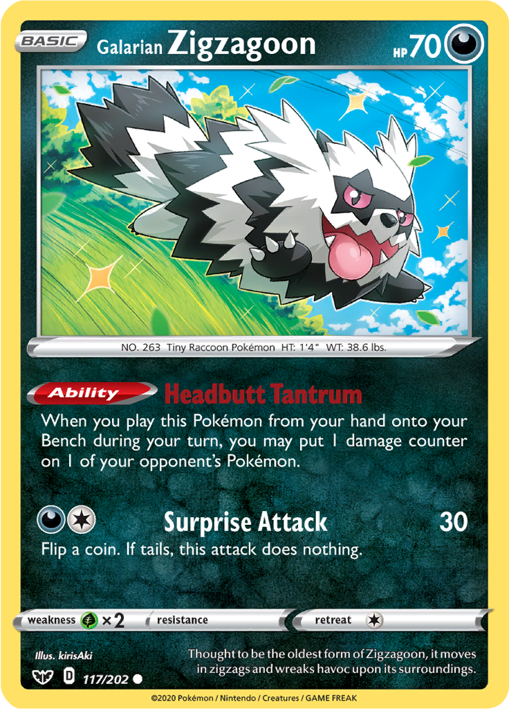 Galarian Zigzagoon (Reverse Holo)