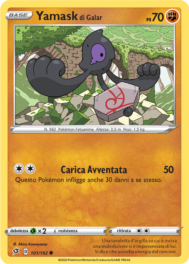 Yamask di Galar (Reverse Holo)