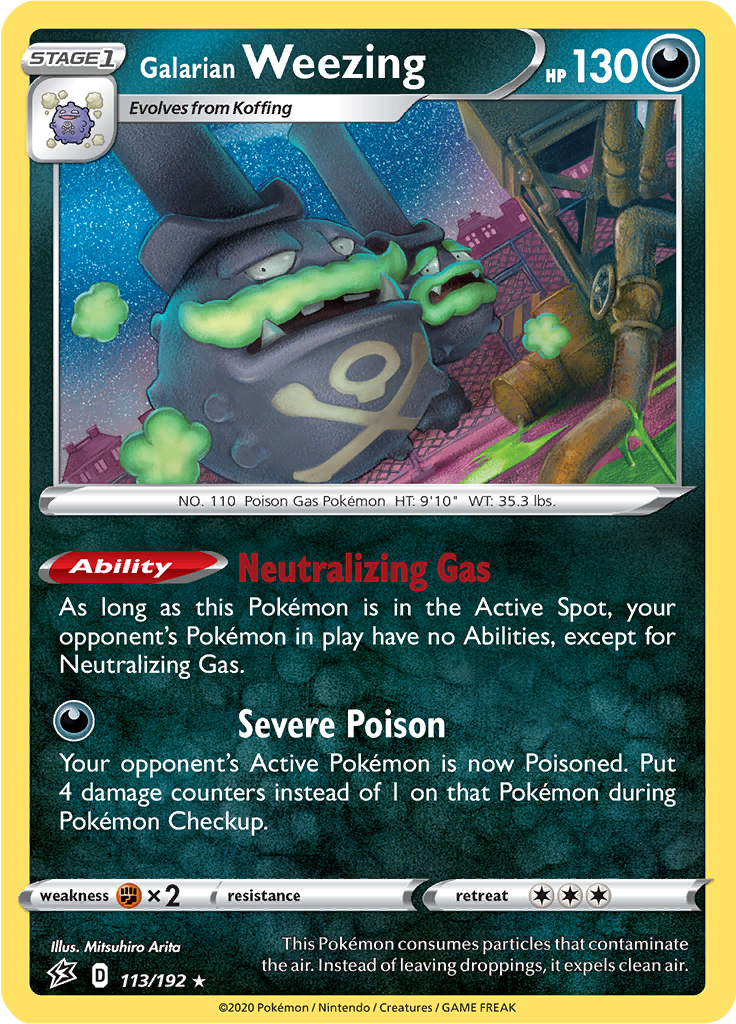 Galarian Weezing (Reverse Holo)