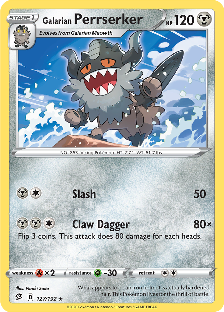 Galarian Perrserker (Reverse Holo)