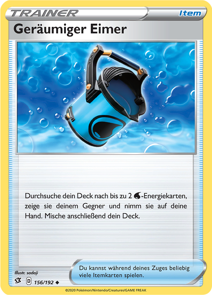 Geräumiger Eimer