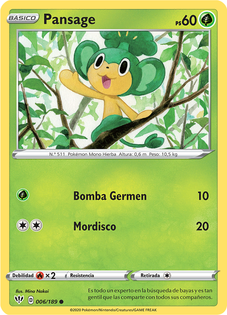 Pansage (Reverse Holo)