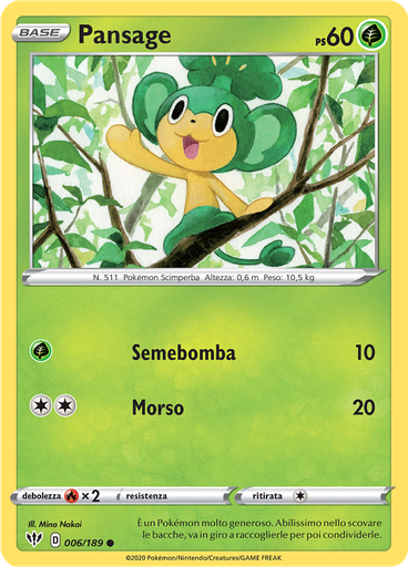 Pansage (Reverse Holo)