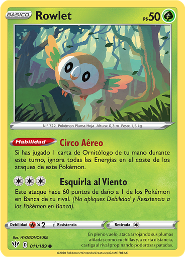 Rowlet (Reverse Holo)