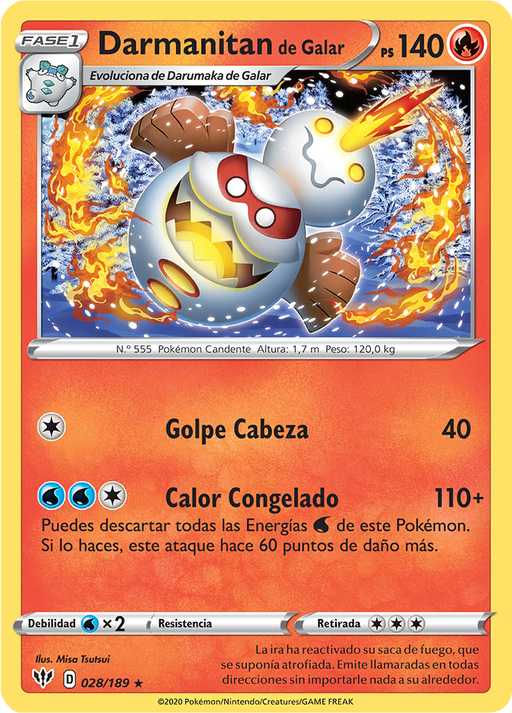Darmanitan de Galar (Reverse Holo)