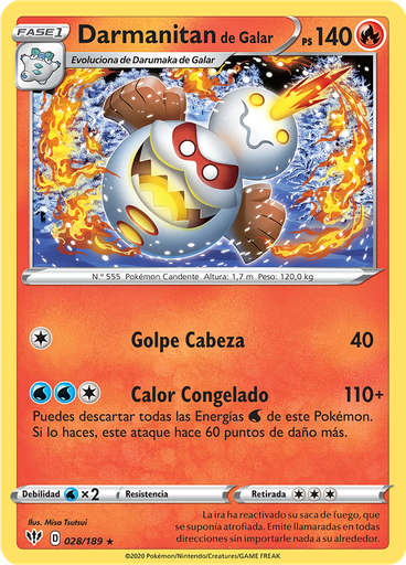Darmanitan de Galar (Reverse Holo)