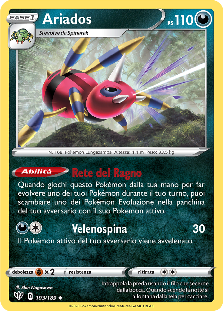 Ariados (Reverse Holo)