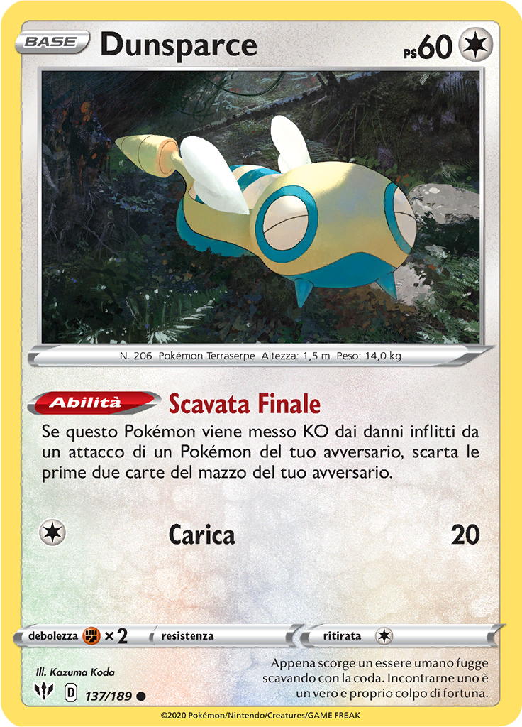 Dunsparce (Reverse Holo)