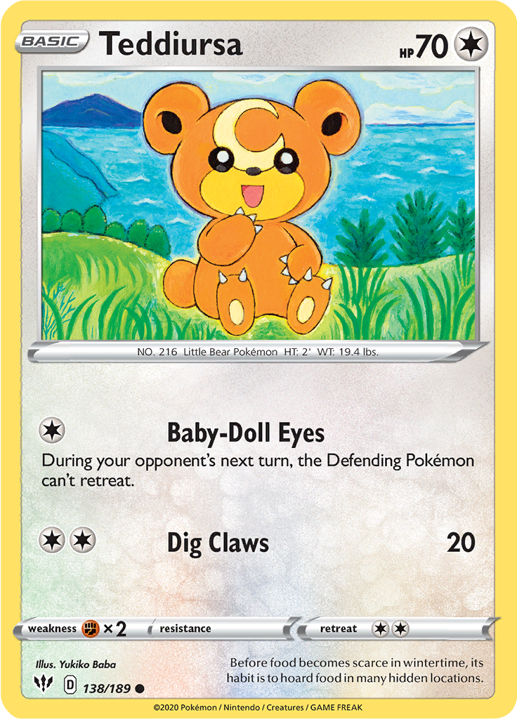 Teddiursa (Reverse Holo)