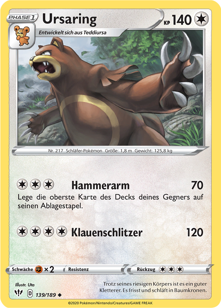 Ursaring (Reverse Holo)