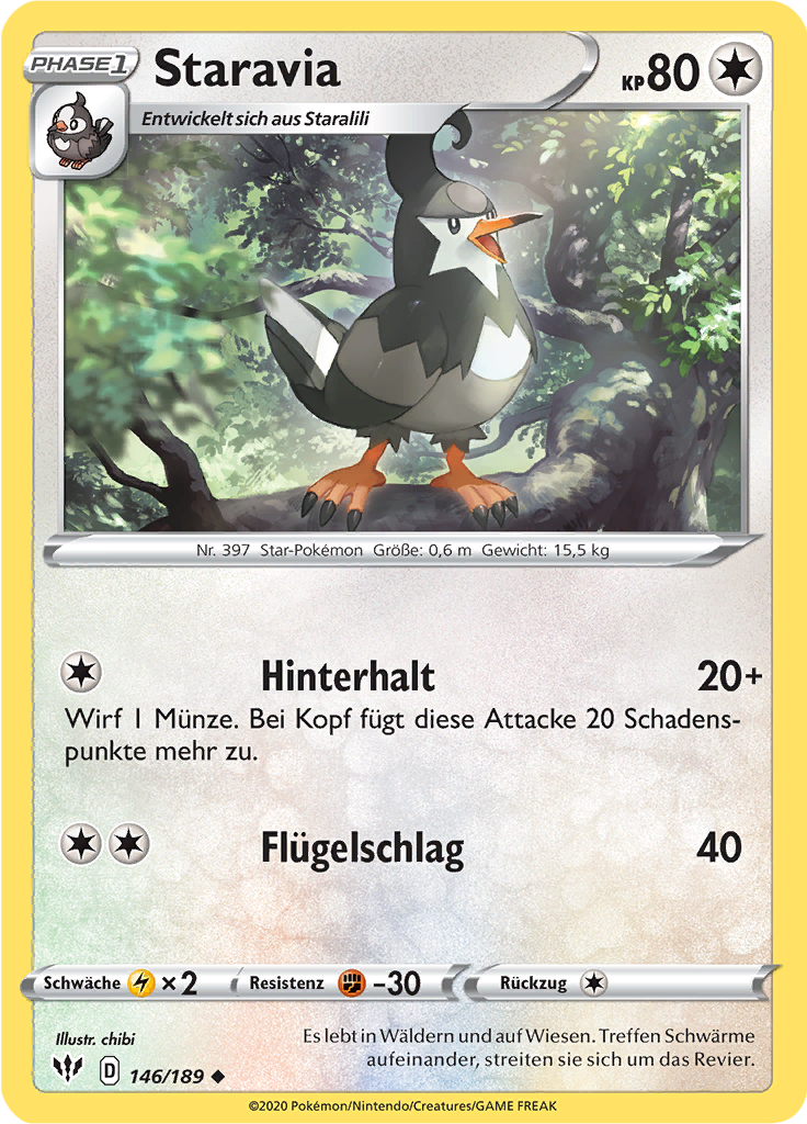 Staravia (Reverse Holo)