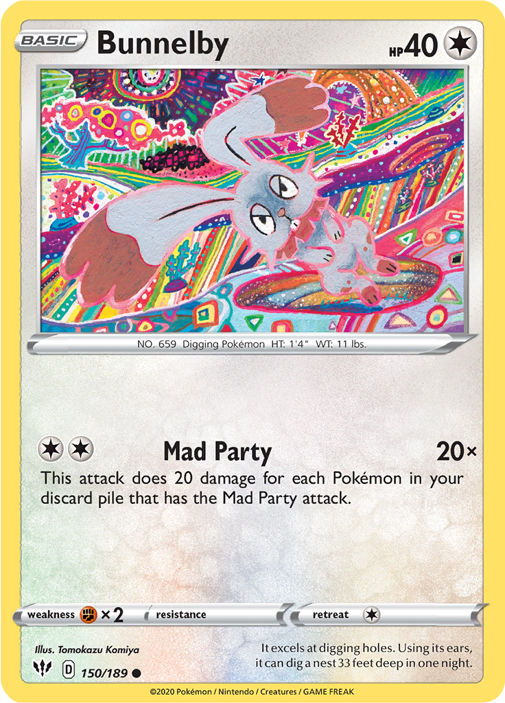 Bunnelby (Reverse Holo)