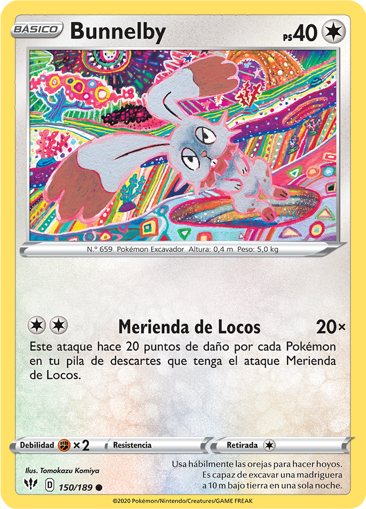 Bunnelby (Reverse Holo)