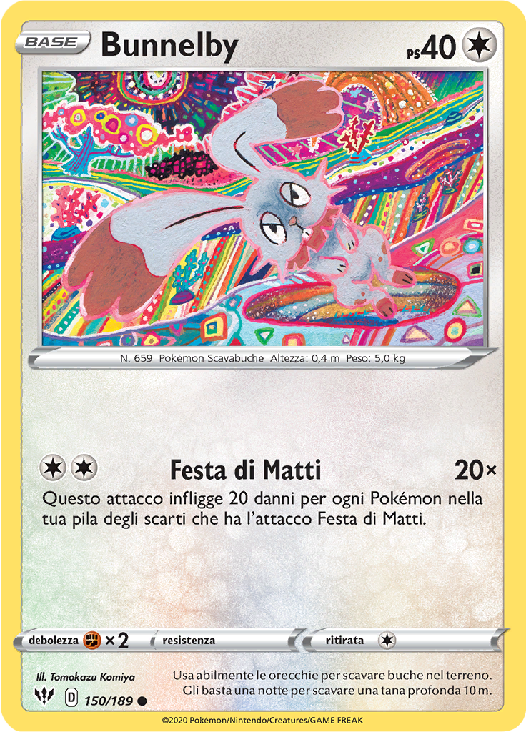 Bunnelby (Reverse Holo)