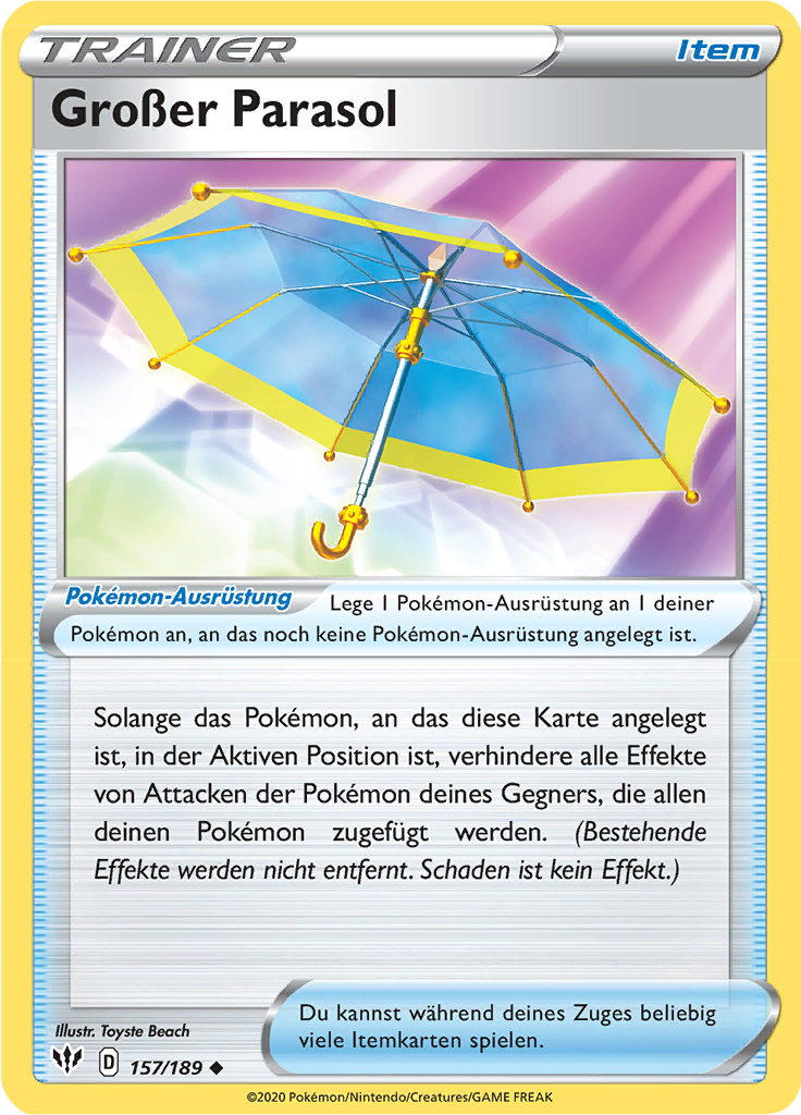 Großer Parasol (Reverse Holo)