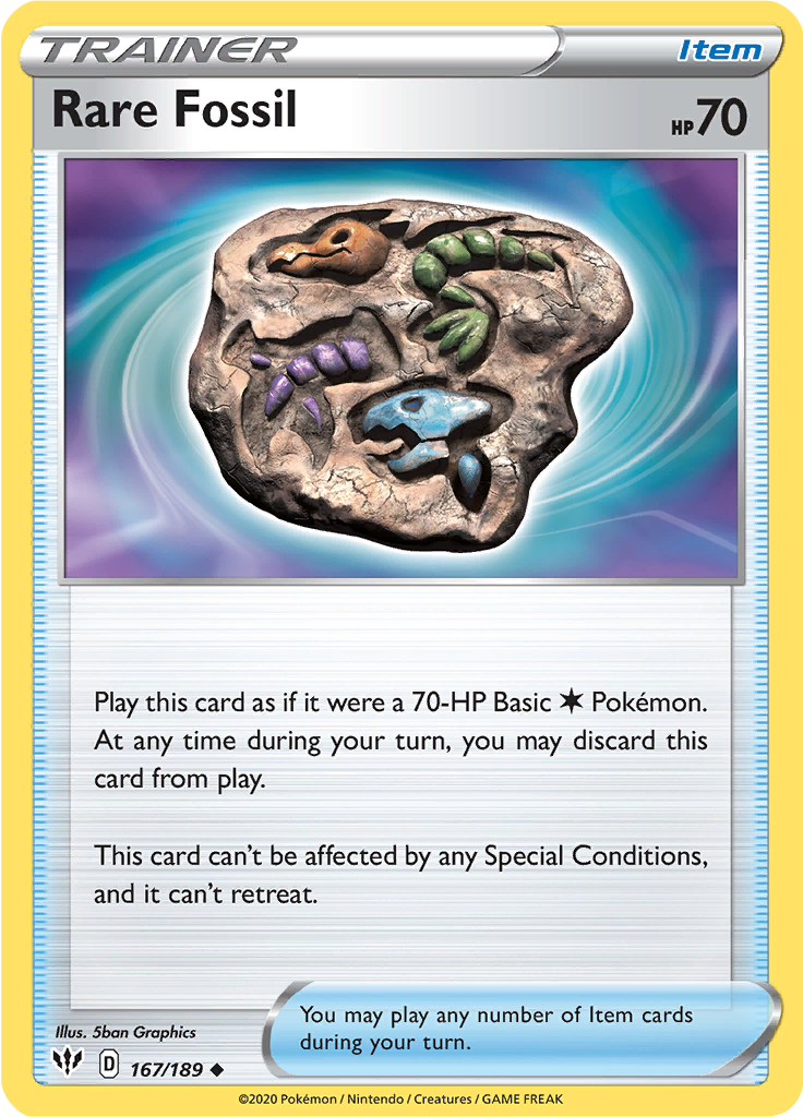Rare Fossil (Reverse Holo)