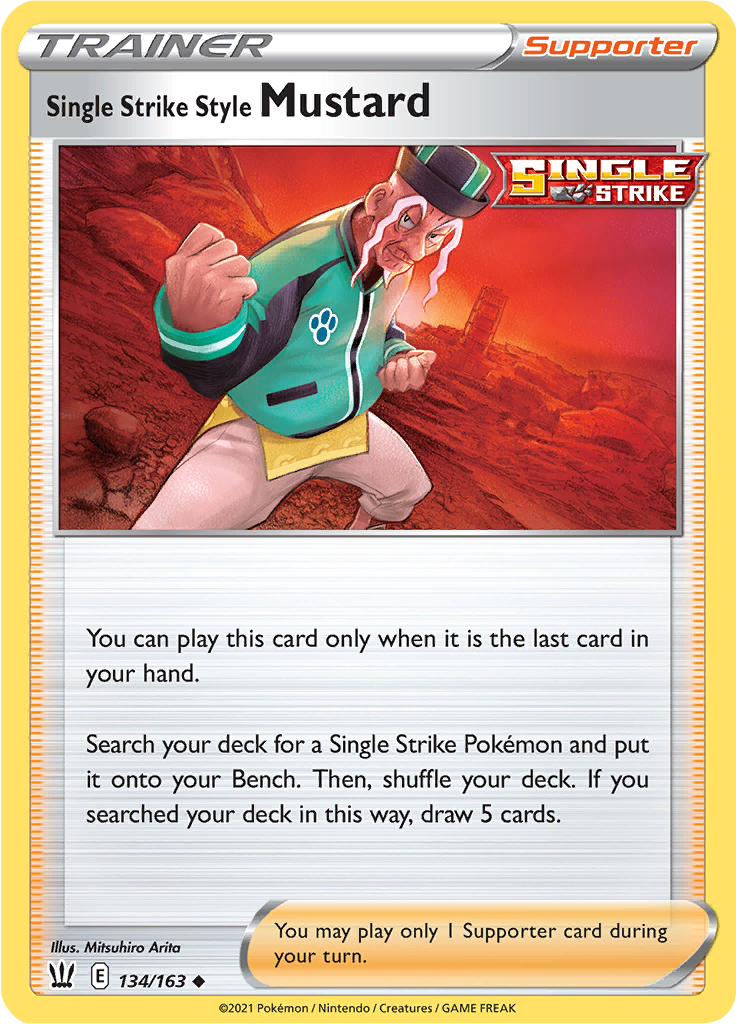 Single Strike Style Mustard (Reverse Holo)