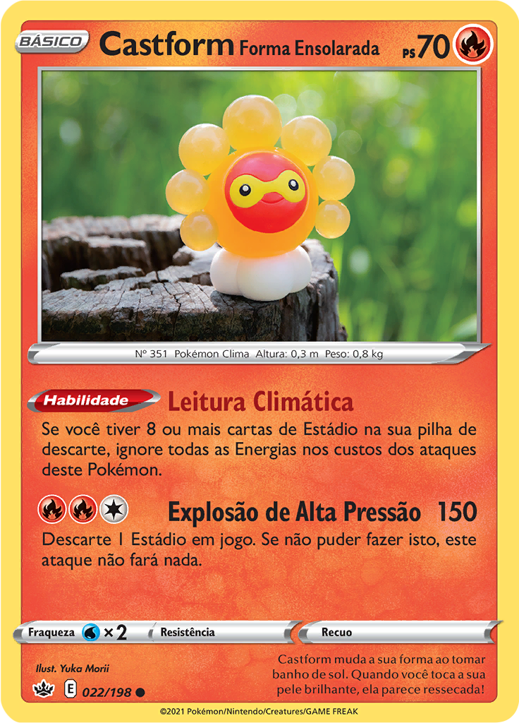 Castform Forma Ensolarada (Reverse Holo)