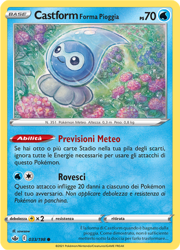Castform Forma Pioggia