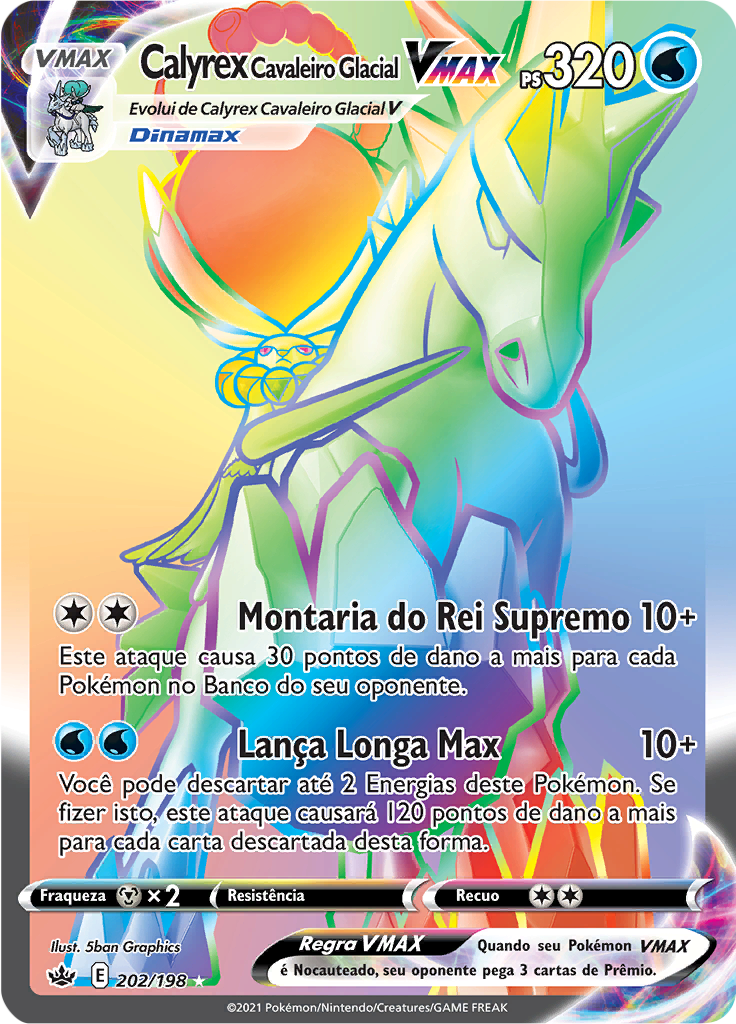 Calyrex Cavaleiro Glacial VMAX