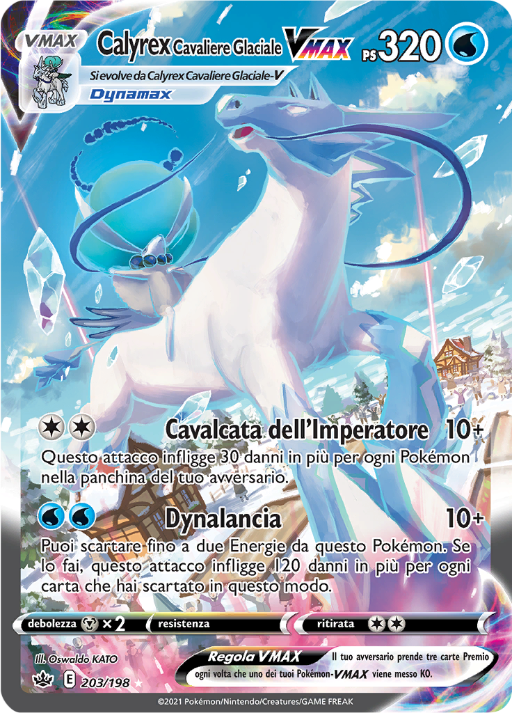 Calyrex Cavaliere Glaciale VMAX