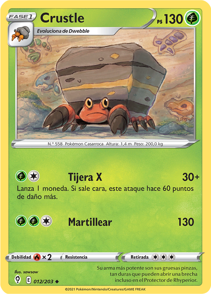 Crustle (Reverse Holo)