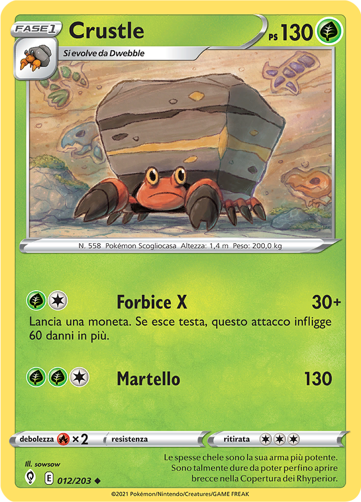 Crustle (Reverse Holo)