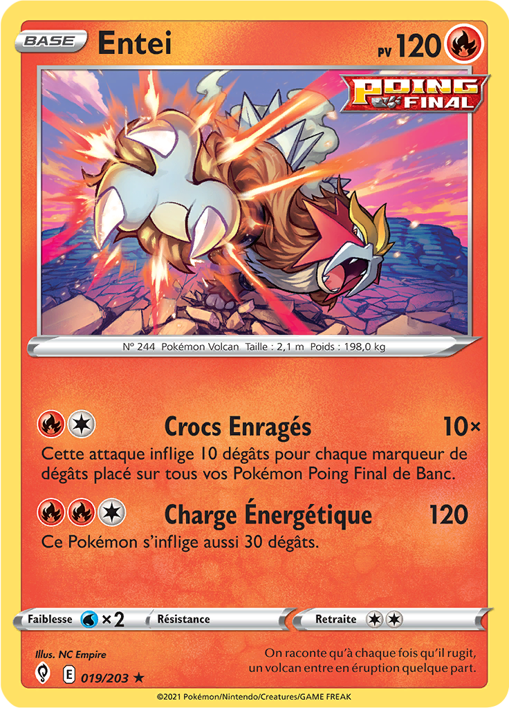 Entei (Reverse Holo)