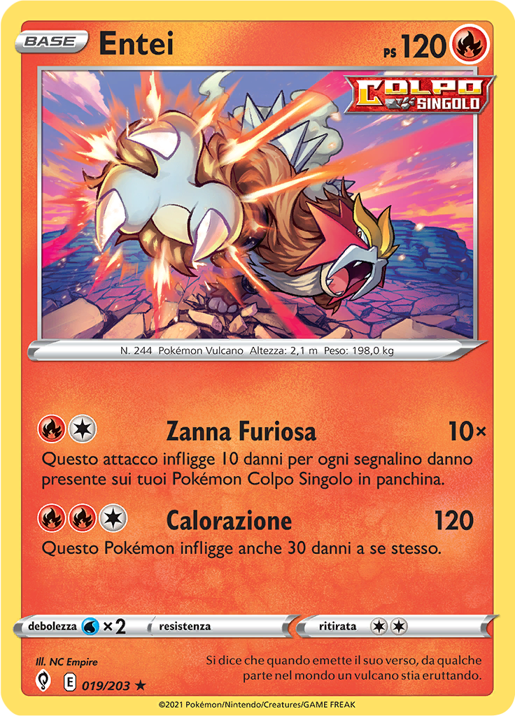 Entei (Reverse Holo)