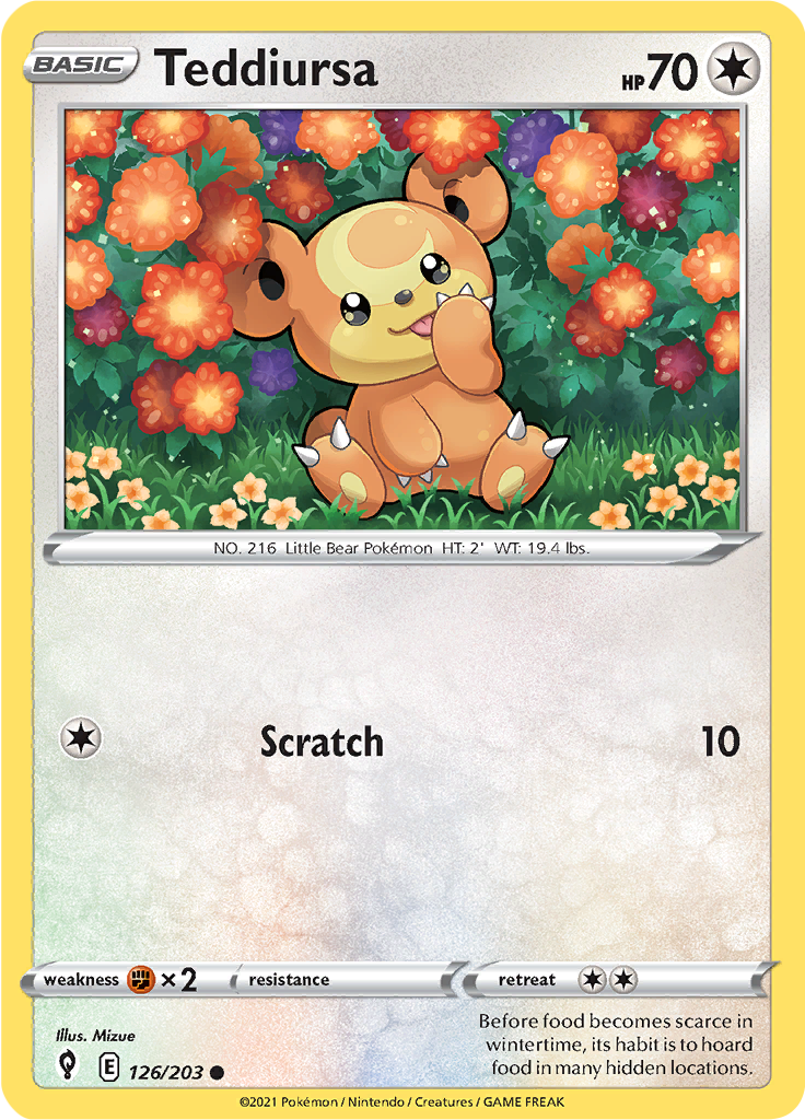 Teddiursa (Reverse Holo)
