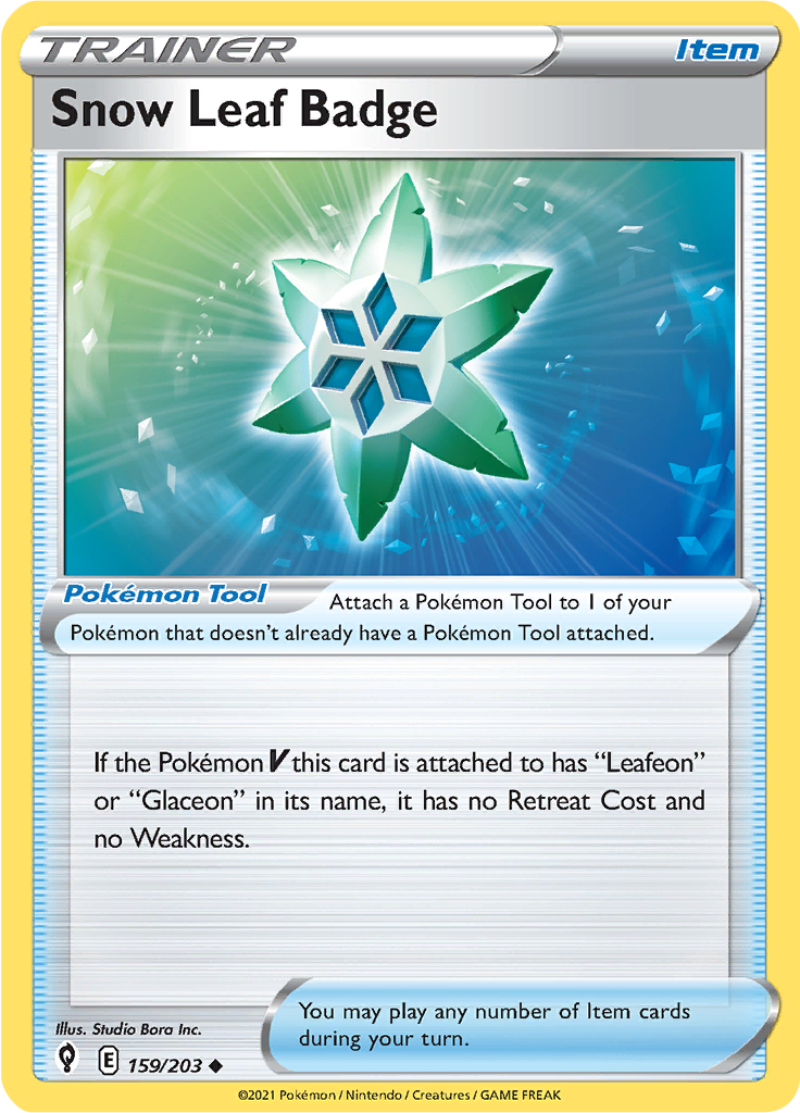 Snow Leaf Badge (Reverse Holo)
