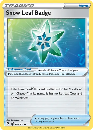 Snow Leaf Badge (Reverse Holo)