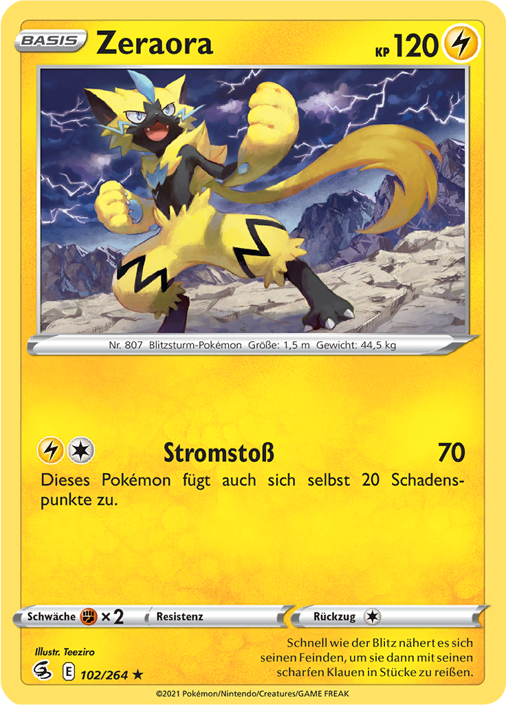 Zeraora (Reverse Holo)